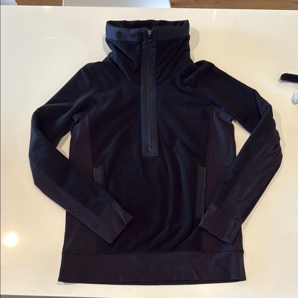 Black Lululemon Half-Zip Fleece